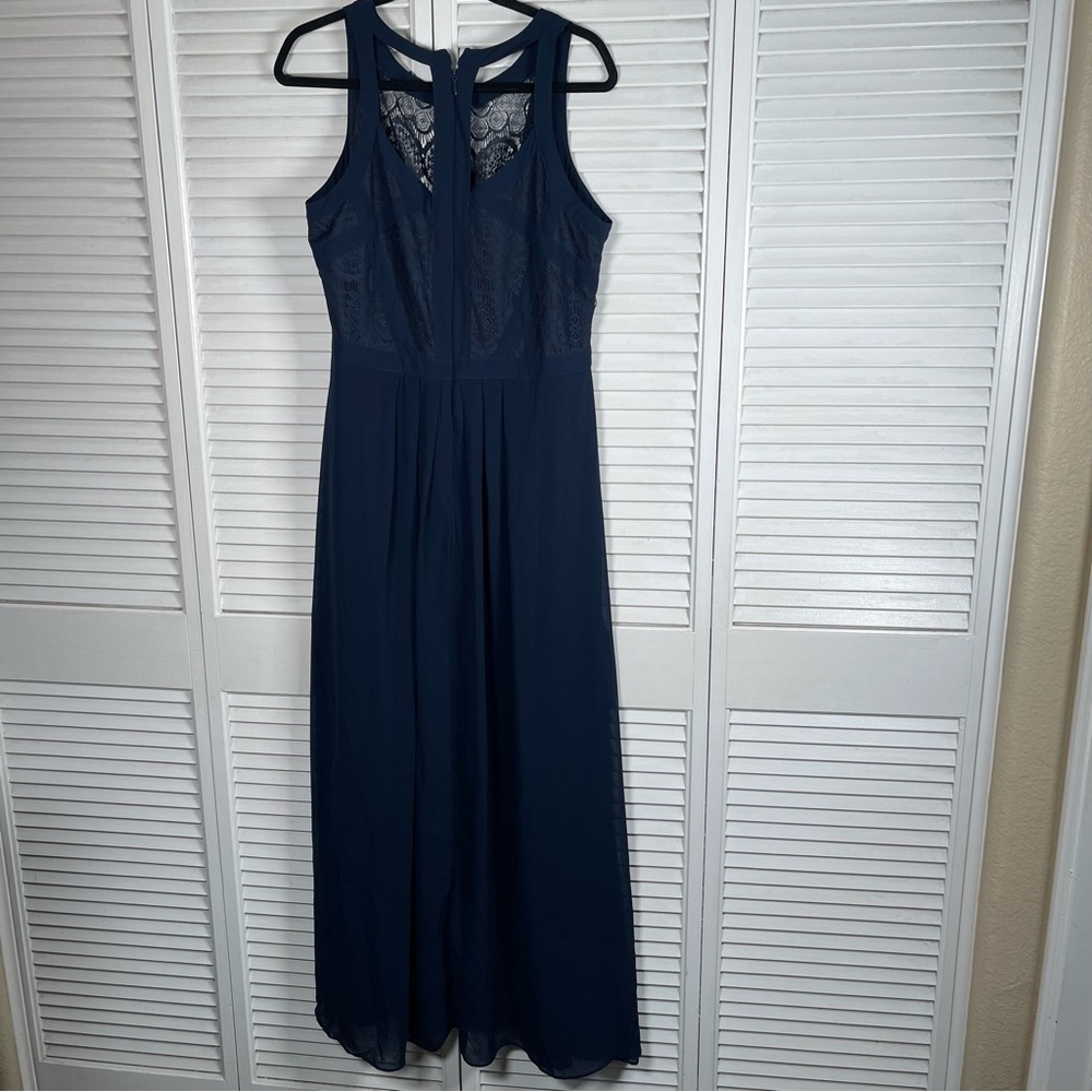 π City Chic Panelled Bodice Maxi Dress β French Navy (Size S/16) | NWT - Picture 7 of 12